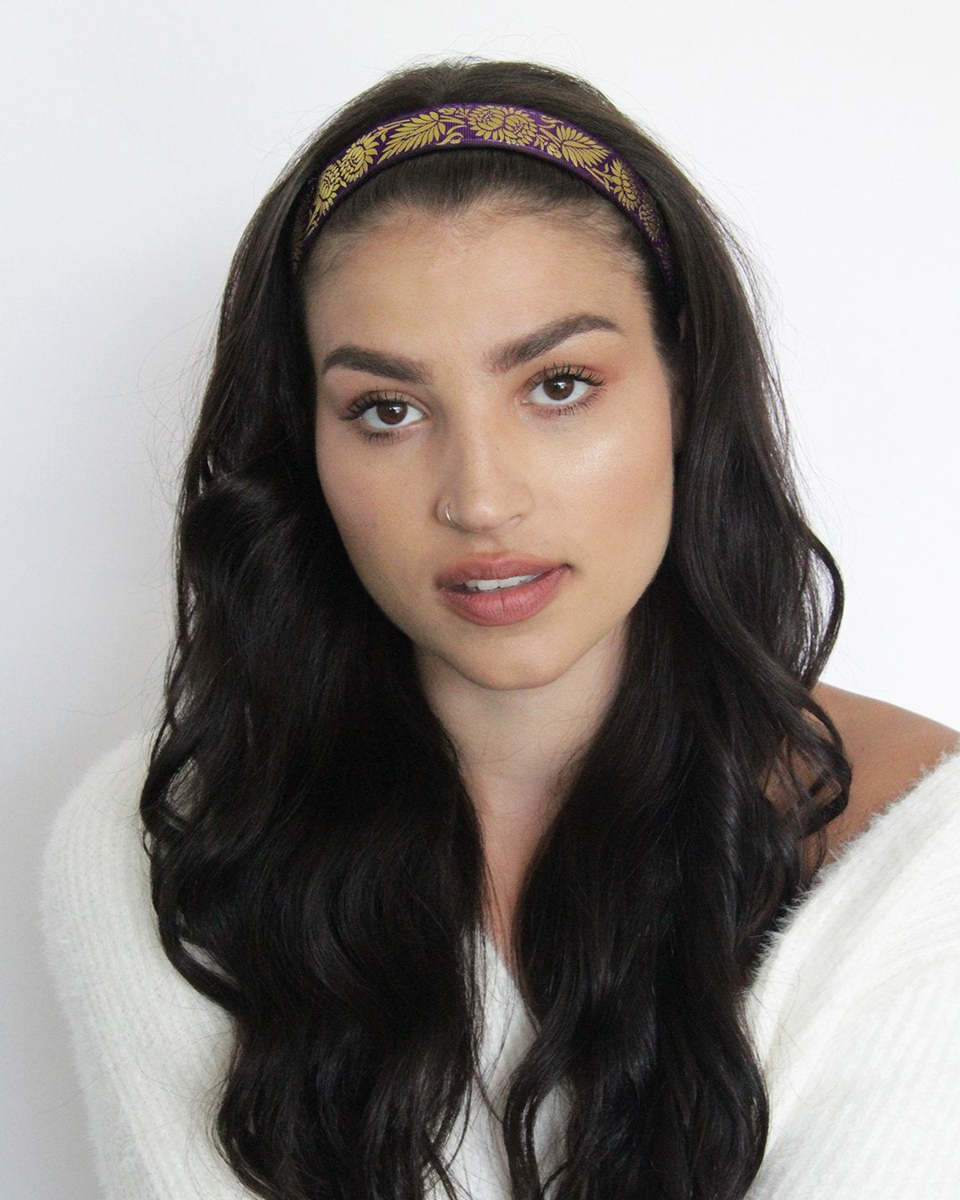 Gold Foil Floral  Original 1" Headband