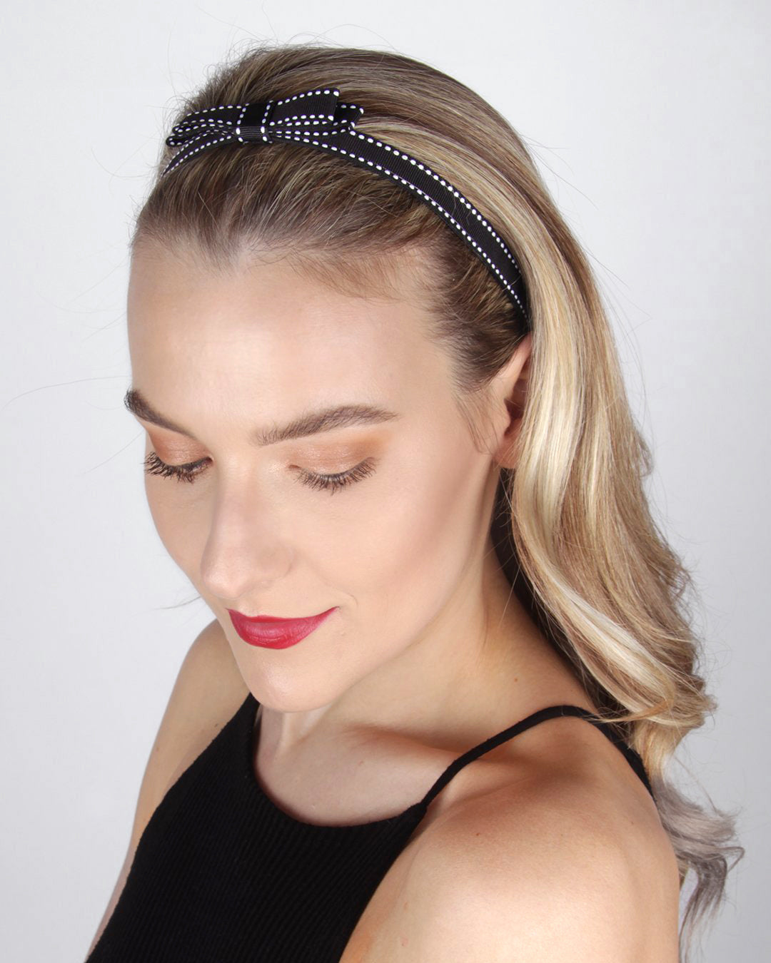 Pick-Stitch Bow - Skinny Headband
