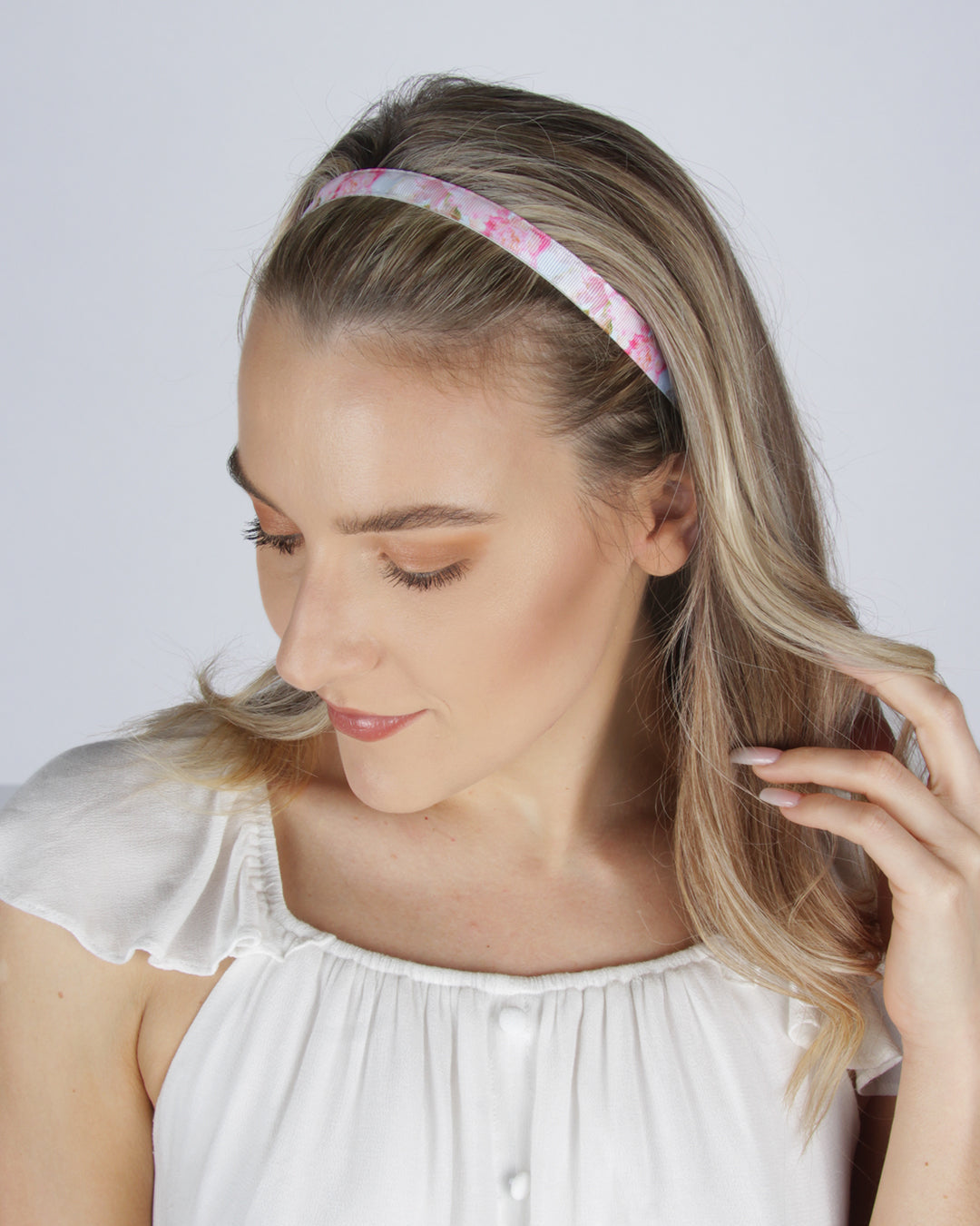 Peony Splendor - Skinny Headband