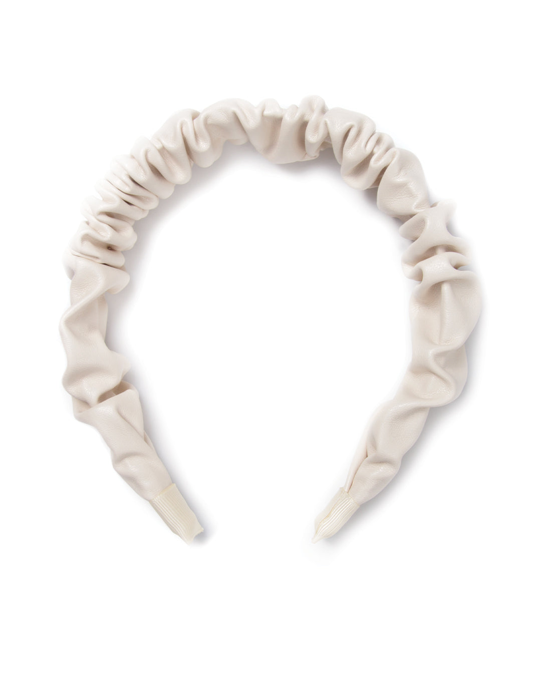 Faux Leather Scrunchie Headband