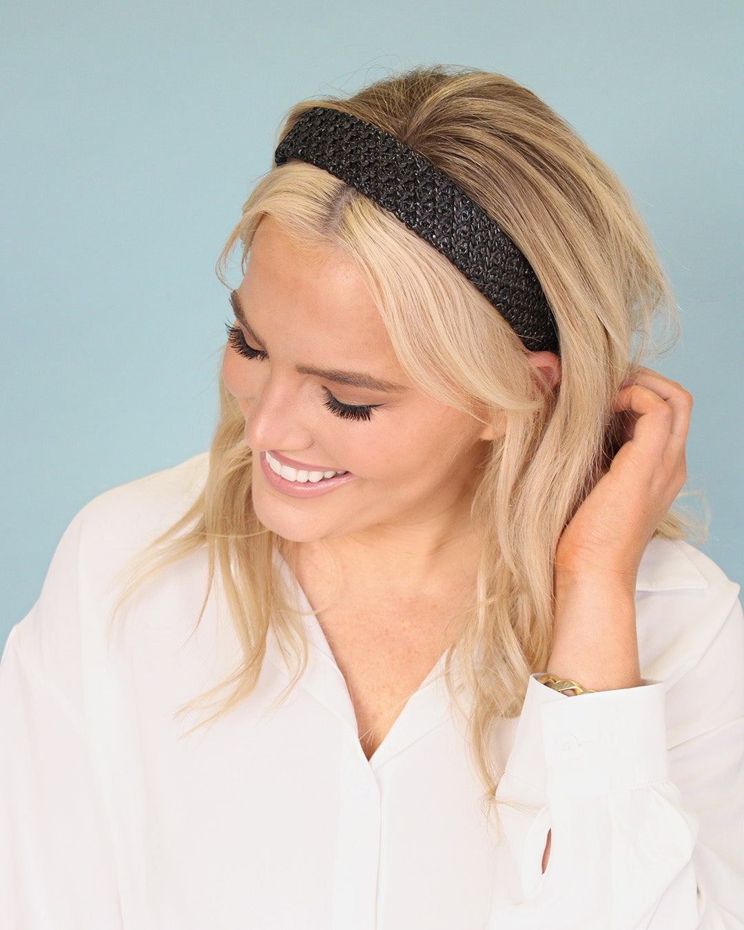 Midnight Sea - Raffia Headband