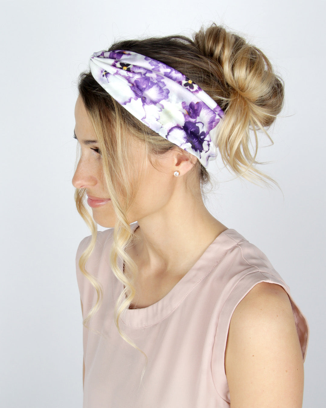 Giverny Pansy - Classic Twist Headwrap