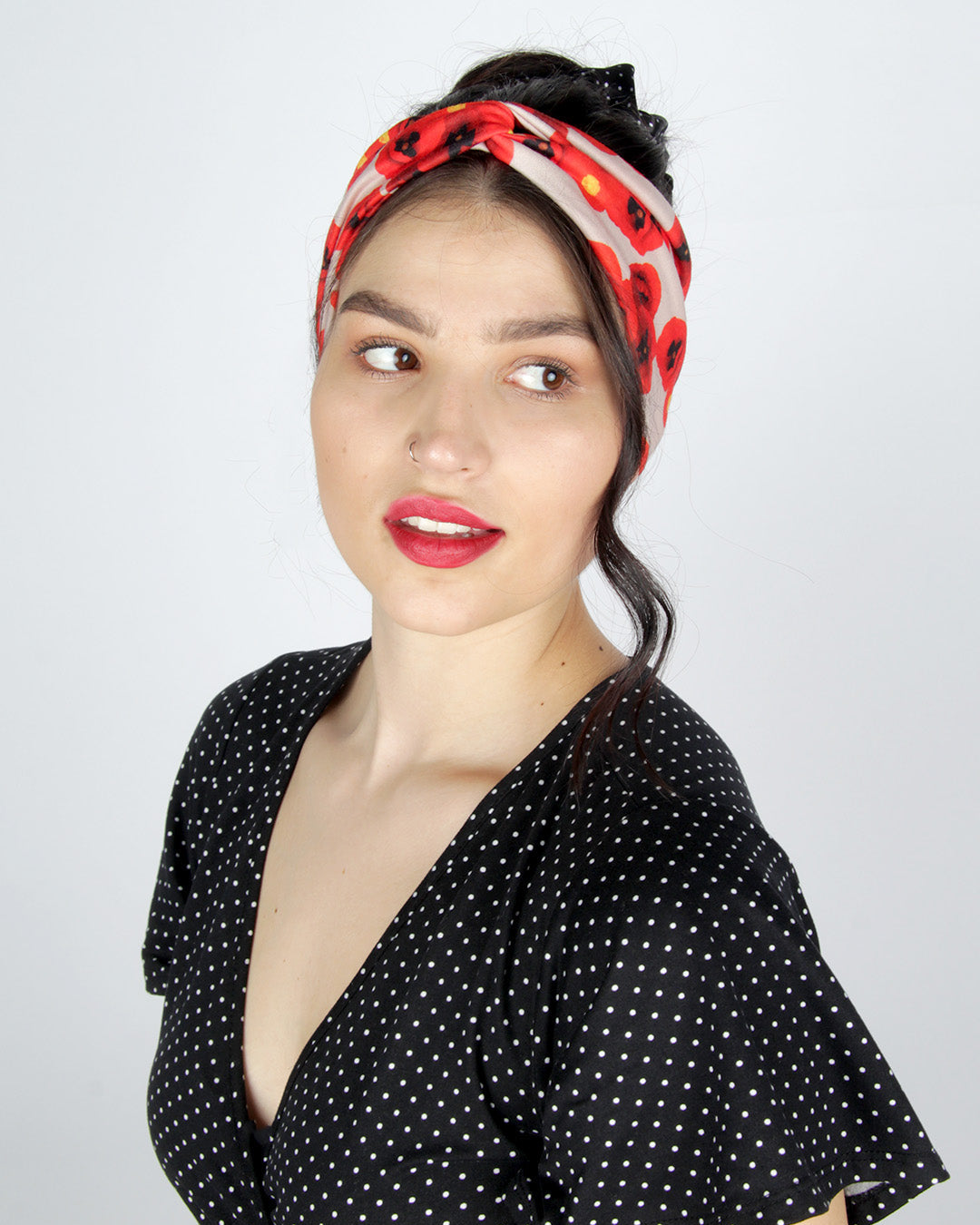 Provincial Poppy - Classic Twist Headwrap