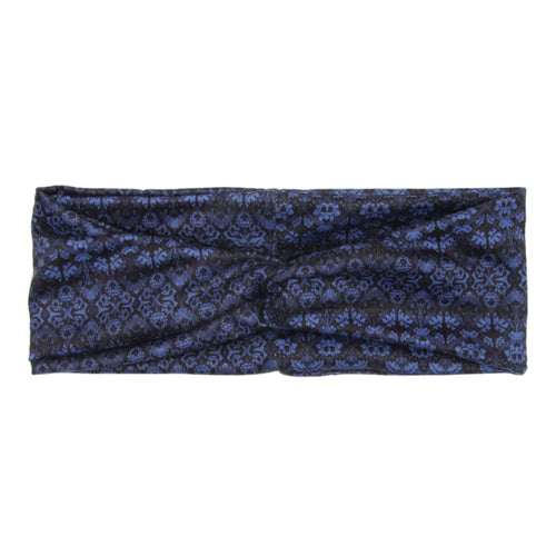 Blue Brocade - Classic Twist Headwrap