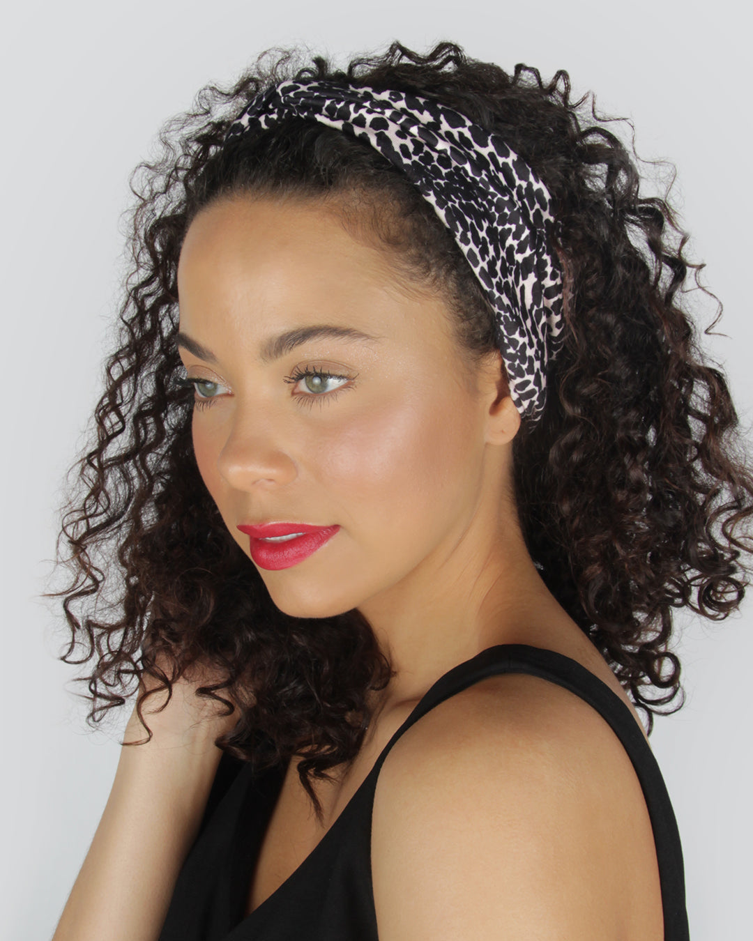 Leopard Noir - Classic Twist Headwrap
