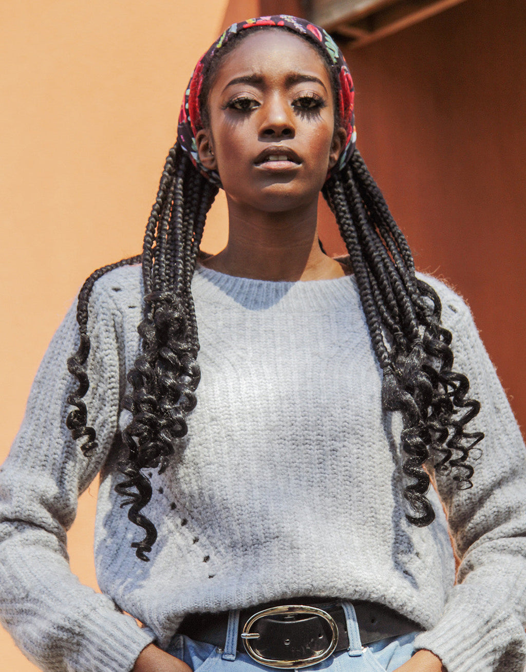 Dark Botanical - Infinity Headwrap / Buff