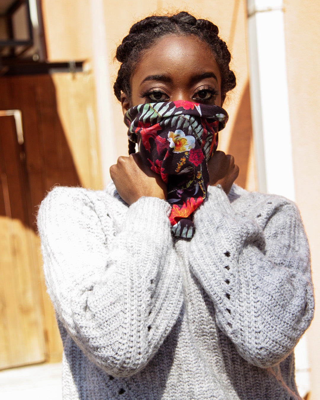 Dark Botanical - Infinity Headwrap / Buff