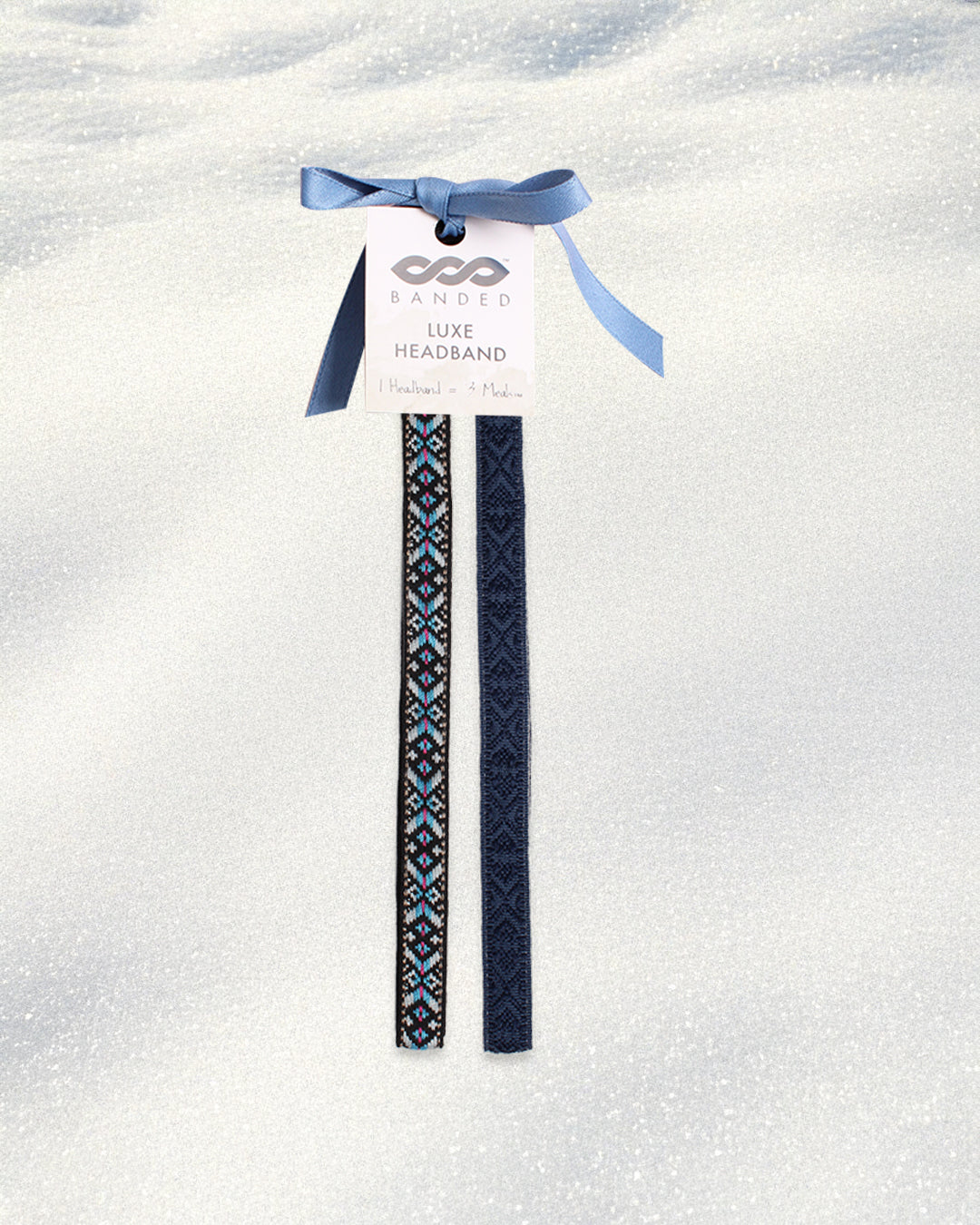 Chalet Stitch Skinny Headband Duo